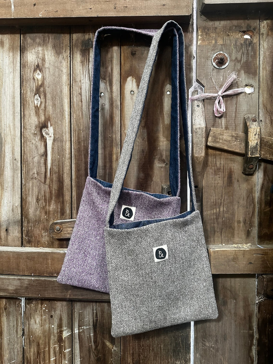 Tweed Book Bag