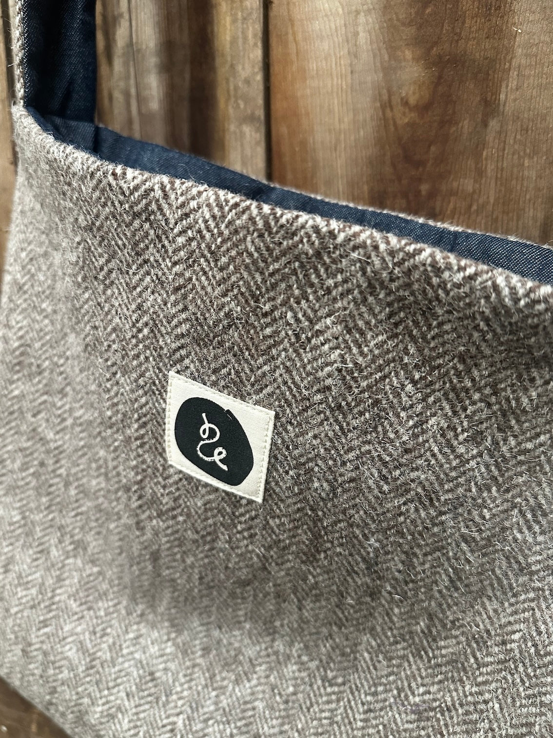 Tweed Book Bag