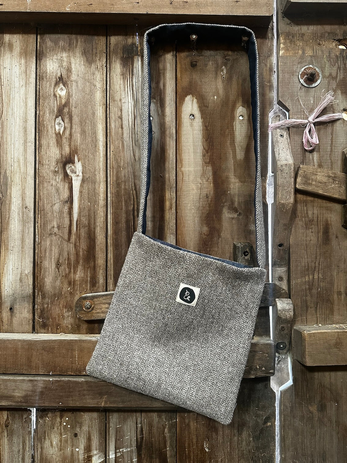 Tweed Book Bag
