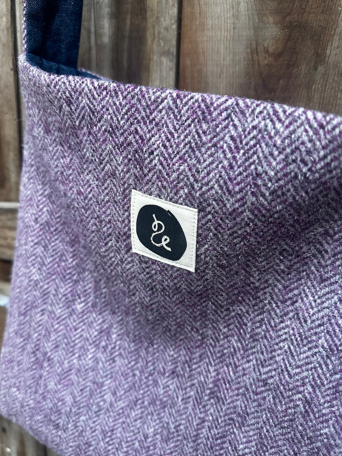 Tweed Book Bag