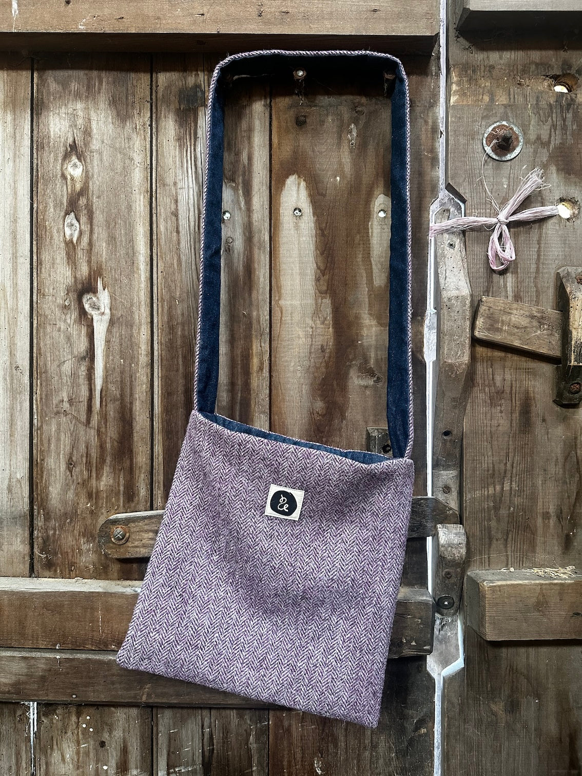 Tweed Book Bag