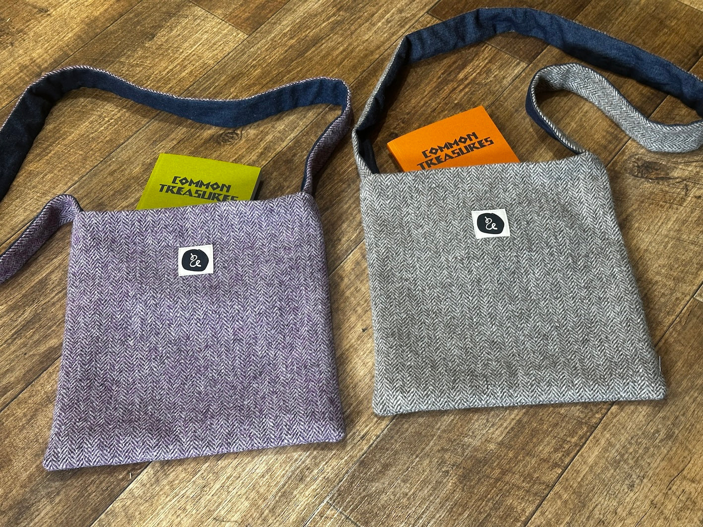 Tweed Book Bag