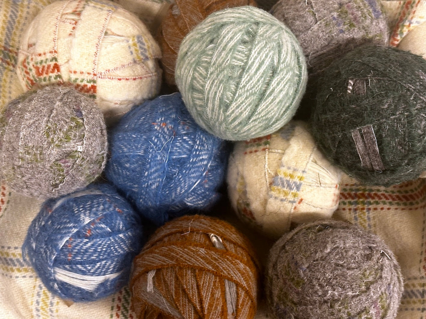 Odd Balls - 100% British Wool selvedge tape