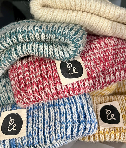 TWL 100% Cheviot knitted ribbed hat