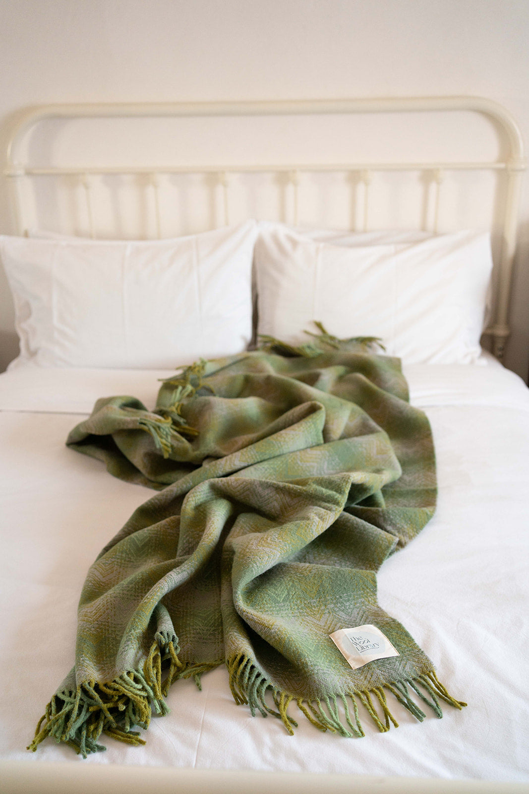 Cheviot Wool Throw - Rustic Green