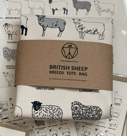 The Woolist British Sheep Breed Tote Bag