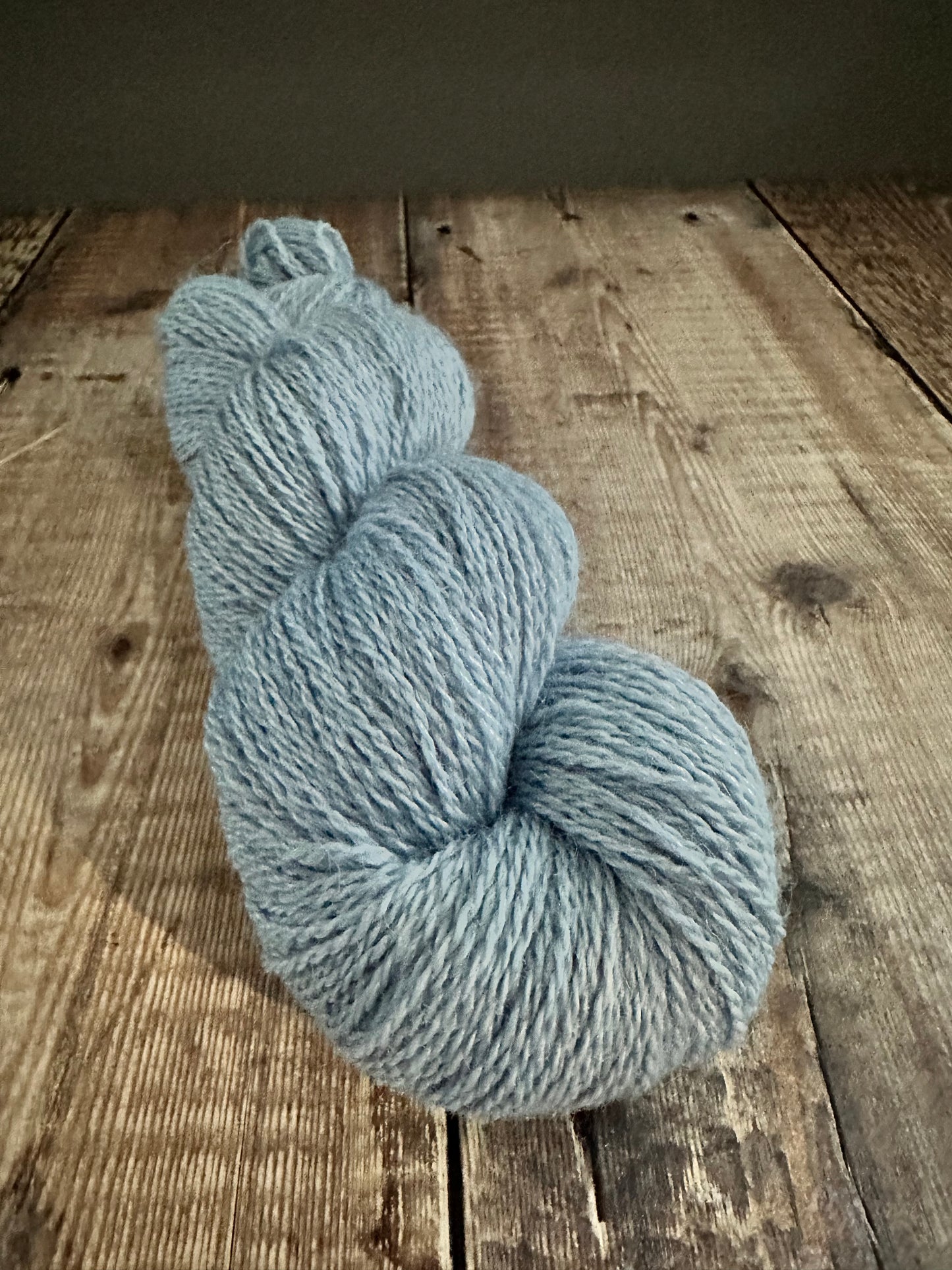 Hand Dyed 70% Cheviot & 30% Nettle 4ply yarn 100g Skein