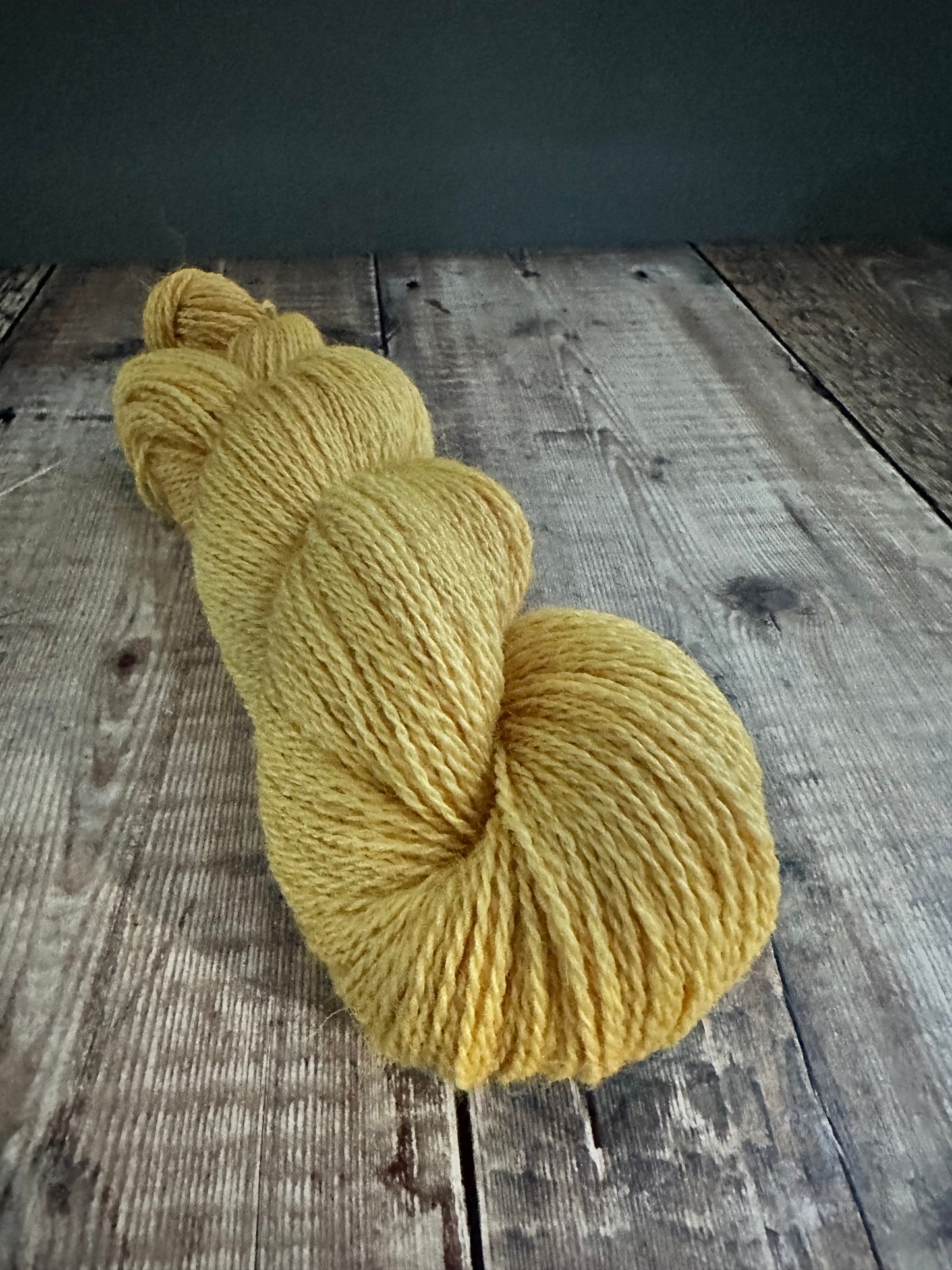 Hand Dyed 70% Cheviot & 30% Nettle 4ply yarn 100g Skein