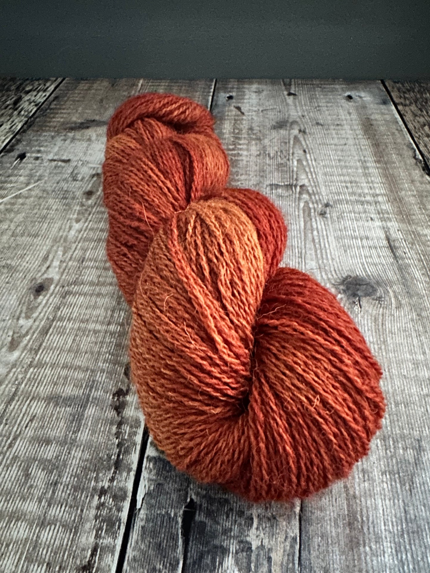 Hand-dyed 100% British Cheviot 4ply 100g Skein