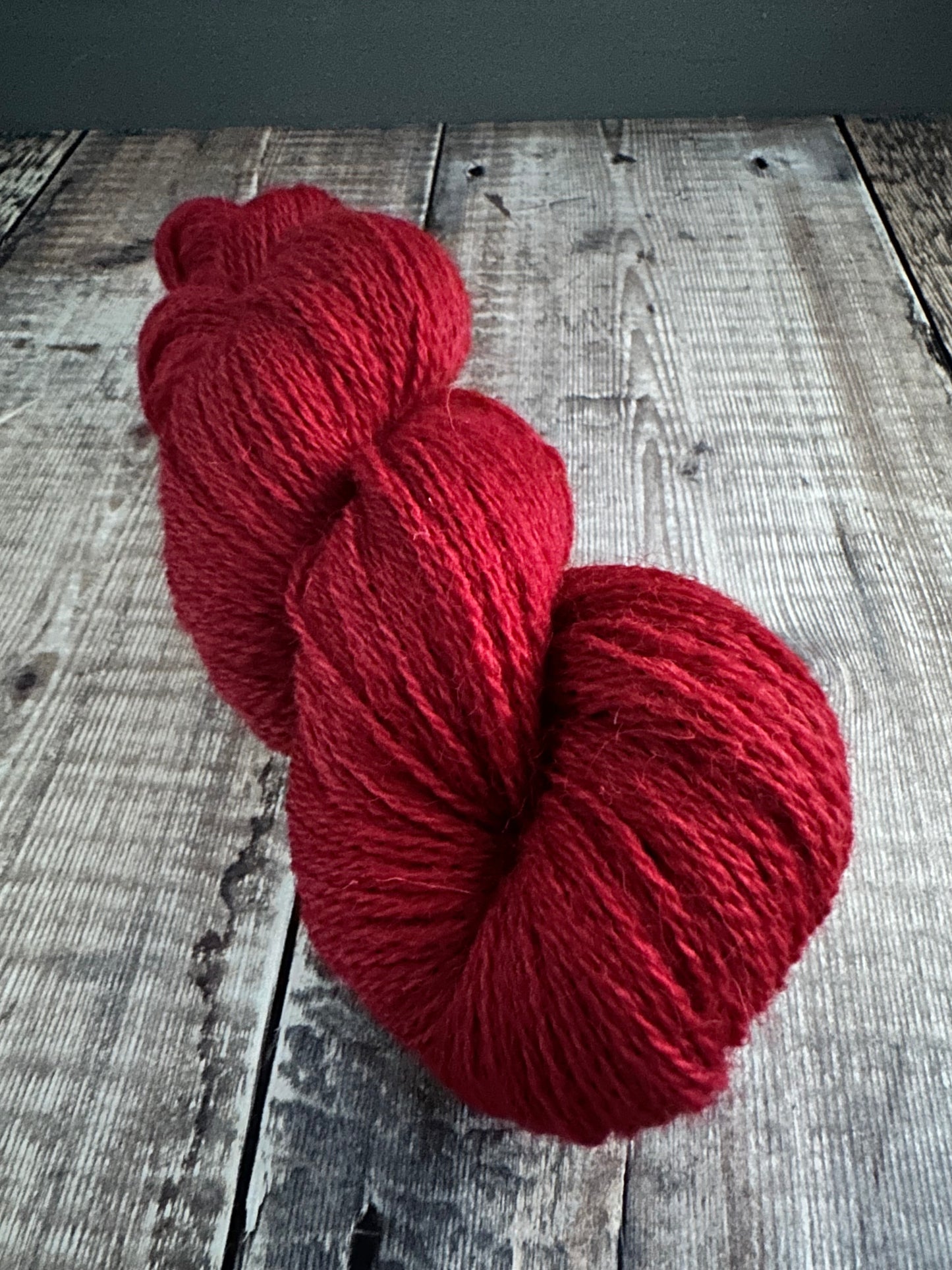 Hand-dyed 100% British Cheviot 4ply 100g Skein