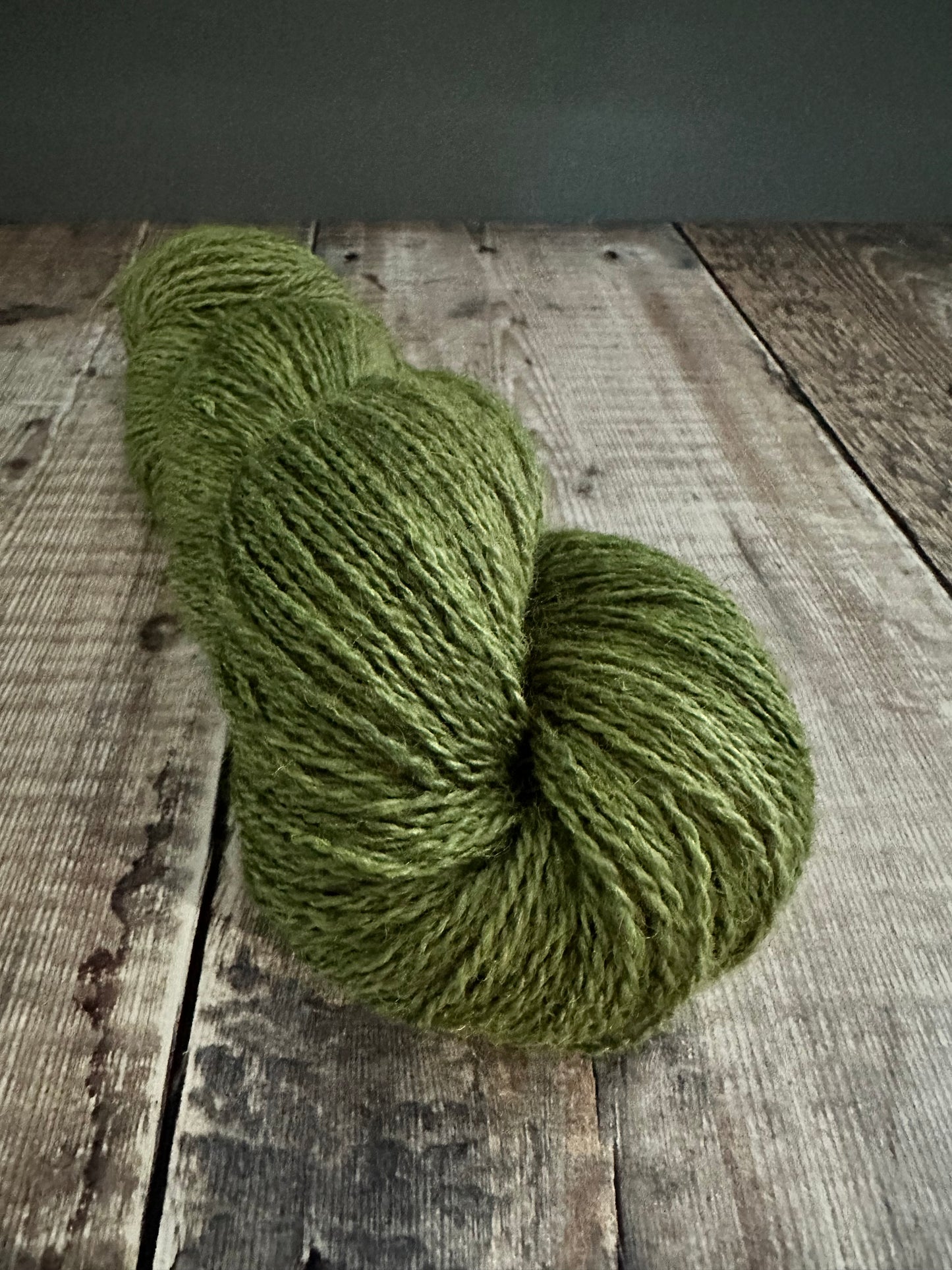 Hand Dyed 70% Cheviot & 30% Soy 4ply yarn 100g Skein