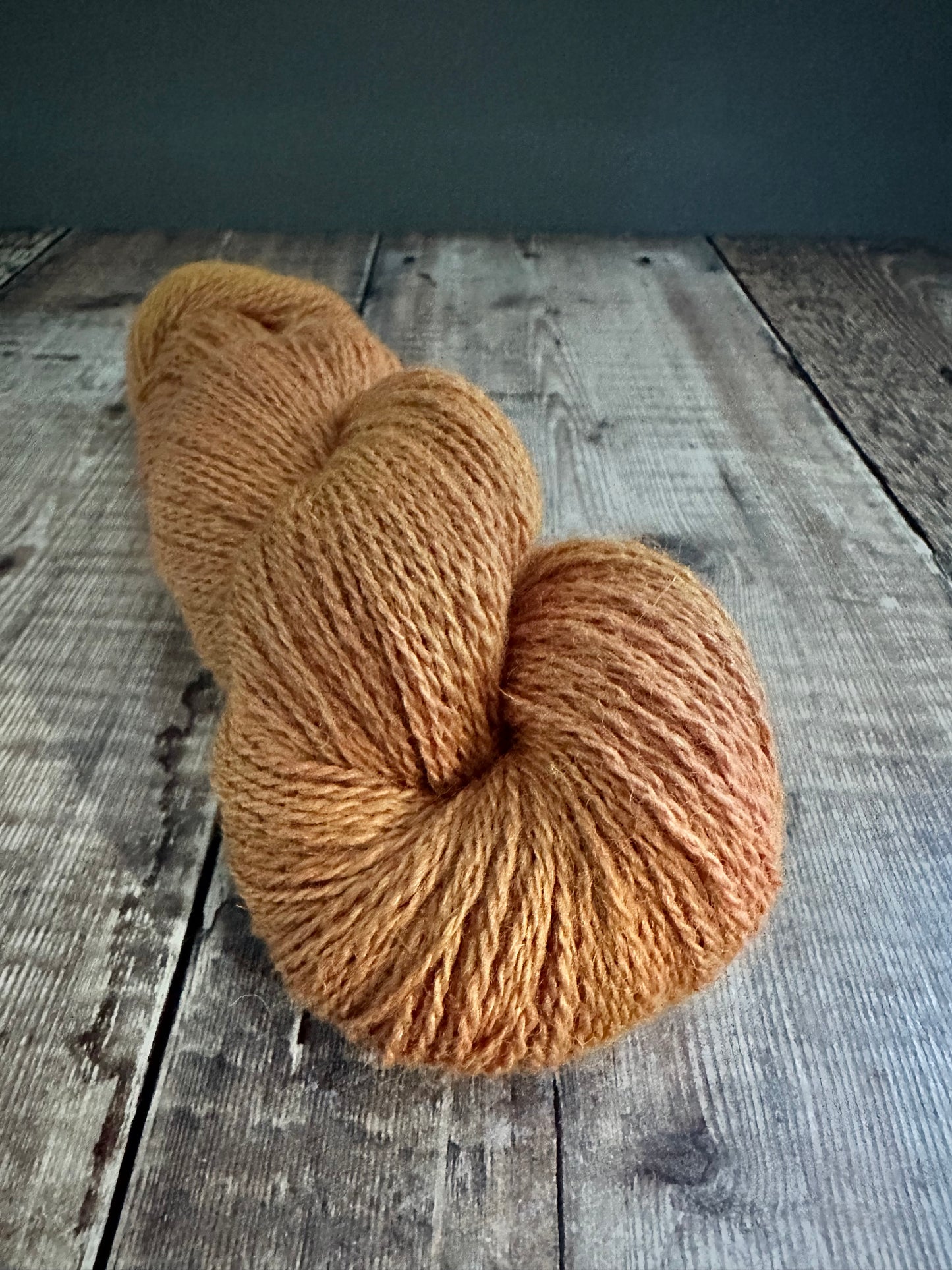 Hand Dyed 70% Cheviot & 30% Soy 4ply yarn 100g Skein