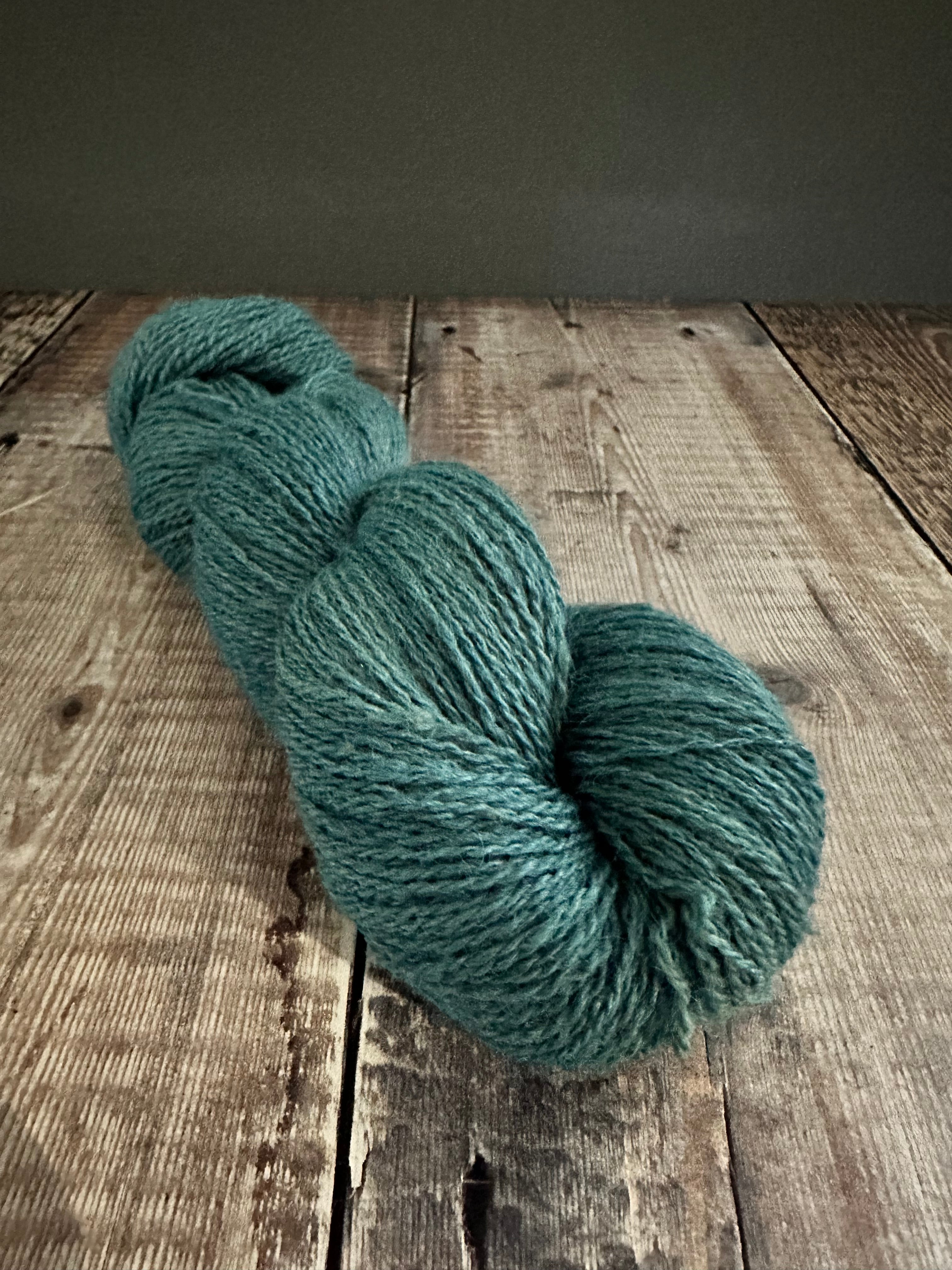Hand Dyed 70% Cheviot & 30% Soy 4ply yarn 100g Skein
