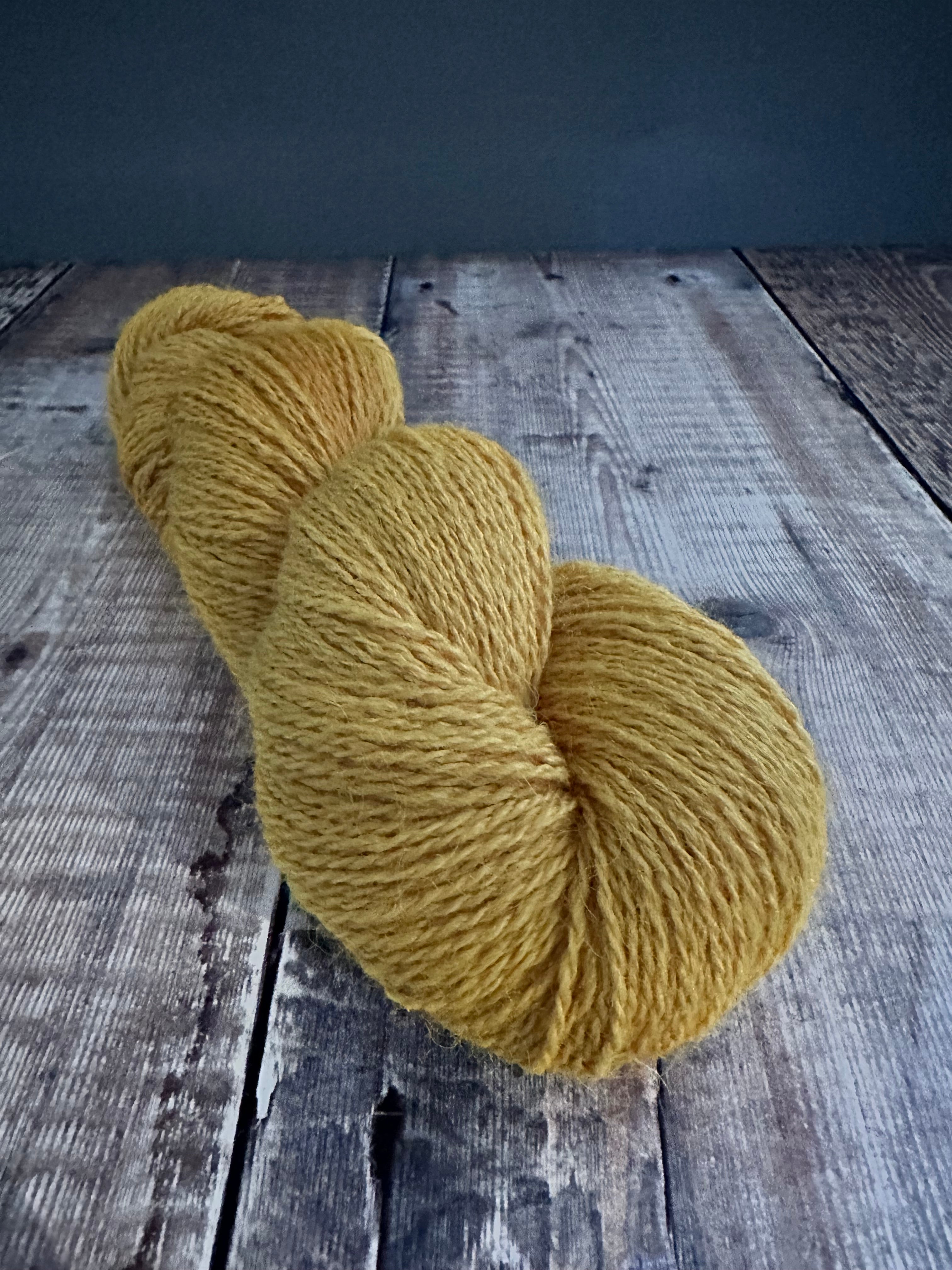 Hand Dyed 70% Cheviot & 30% Soy 4ply yarn 100g Skein